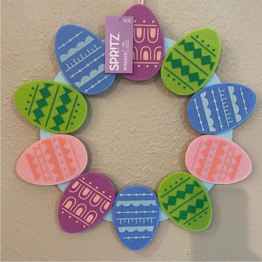 NWT Target Spritz Easter Spring Felt Colorful Egg 14